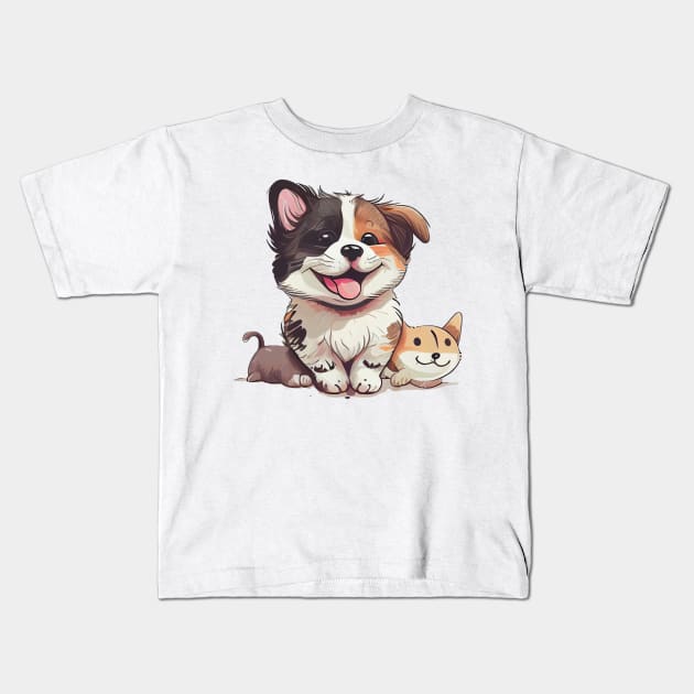 Cute pet, funny pet, boss pet, pirate pet, gangster pet, lovely pet. Kids T-Shirt by NCT ART